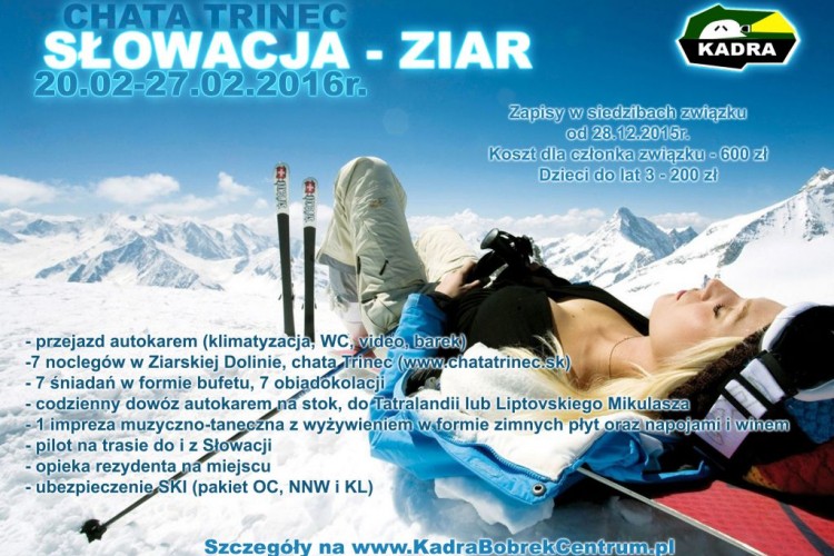 20-27.02.2016 r. SŁOWACJA – NARTY ZIAR – NISKIE TATRY