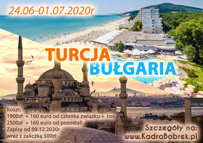 TURCJA-BUŁGARIA 24.06-01.07.2020r